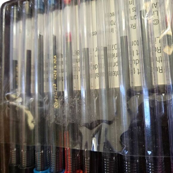 Roseart Vintage Pens10 Ball Point Pens Black Blue Red - Picture 4 of 6